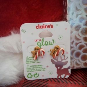 Xmas gingerbread ear rings